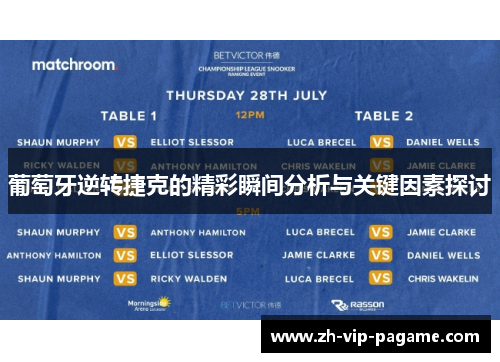 葡萄牙逆转捷克的精彩瞬间分析与关键因素探讨